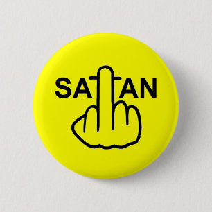 Macaron Rond 5 Cm Retourner du bouton Satan
