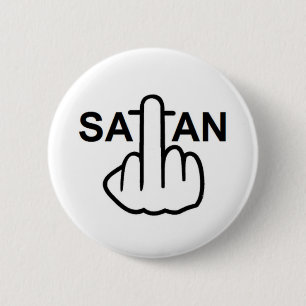 Macaron Rond 5 Cm Retourner du bouton Satan