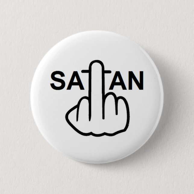Macaron Rond 5 Cm Retourner du bouton Satan (Devant)