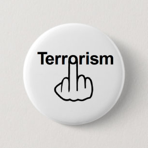 Macaron Rond 5 Cm Retourner du bouton terrorisme