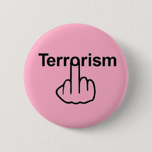 Macaron Rond 5 Cm Retourner du bouton terrorisme
