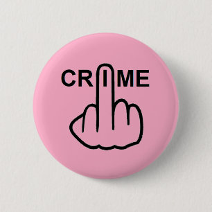 Macaron Rond 5 Cm Retourner la criminalité sur les boutons