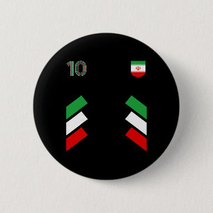 Macaron Rond 5 Cm Retro10 Iran Footbyll Iran Football Iran Drapeau