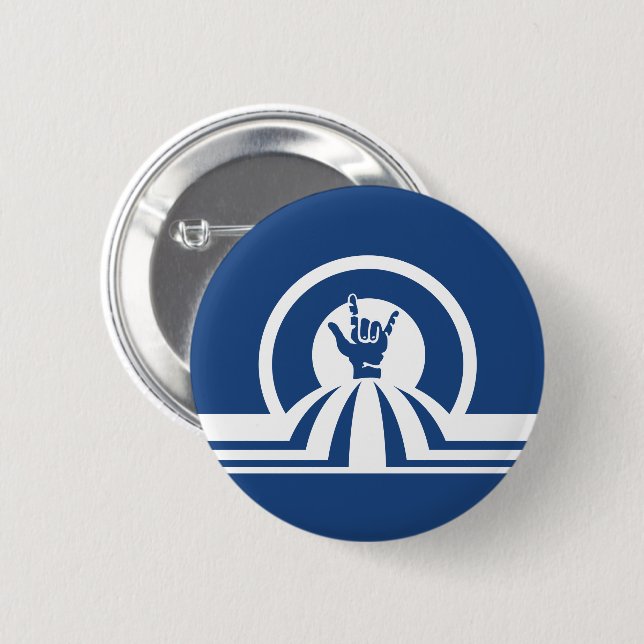 Macaron Rond 5 Cm Retro 1980 Je t'aime (Devant & derrière)