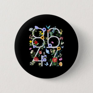 Macaron Rond 5 Cm Retro 8647 Trump subtil 86 47 Floral Boho Style