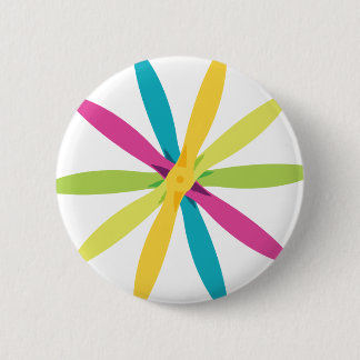 Macaron Rond 5 Cm Rétro appui vertical vintage Desig d'avion de