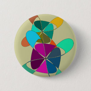 Macaron Rond 5 Cm Rétro bouton farfelu
