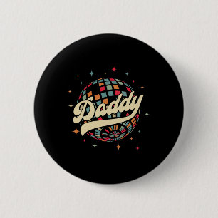Macaron Rond 5 Cm Retro Disco Daddy 60s les années 70 Mens Costume d