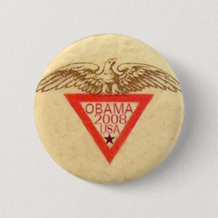 Macaron Rond 5 Cm Rétro Eagle bouton d'Obama
