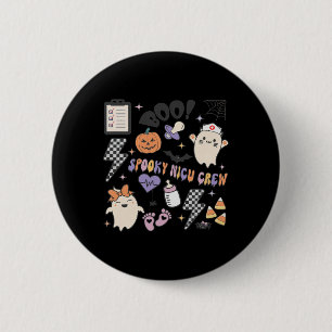 Macaron Rond 5 Cm Retro Éffrayante Nicu Nurse Halloween Mignonne Cit