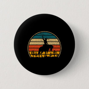 Macaron Rond 5 Cm Rétro équitation Rodéo Western Country Cowbo