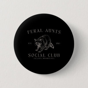 Macaron Rond 5 Cm Retro Feral Tante Social Club Grossesse Reveillez