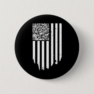 Macaron Rond 5 Cm Retro Funny Qr Trump Code de danse