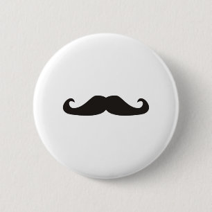 Macaron Rond 5 Cm Rétro illustration de moustaches de gentelman
