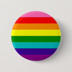 Macaron Rond 5 Cm Retro Rainbow 8 Pride