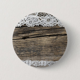 Macaron Rond 5 Cm rétro regard avec la vieille dentelle