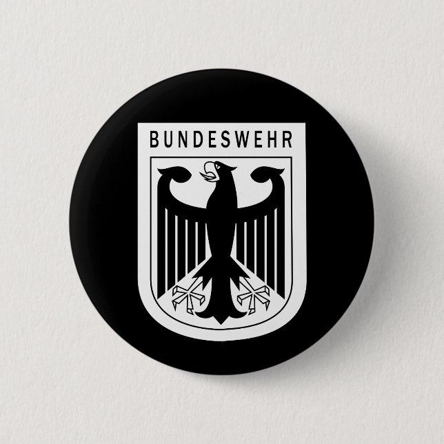 Macaron Rond 5 Cm Retro - République fédérale d'Allemagne Bundeswehr (Devant)