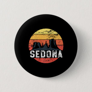 Macaron Rond 5 Cm Retro Sedona Arizona Famille Vacances Red Rocks Gi