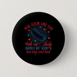 Macaron Rond 5 Cm Rétro Tu As L'Air Du 4 juillet Me Fait Vouloir