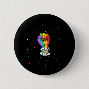 Macaron Rond 5 Cm Retro Vintage L'Avenir Est Inclusif LGBT Gay Rig