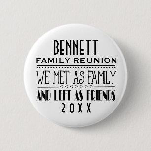 MACARON ROND 5 CM RÉUNION DE FAMILLE SOUVENIR KEEPSAKE CADEAU