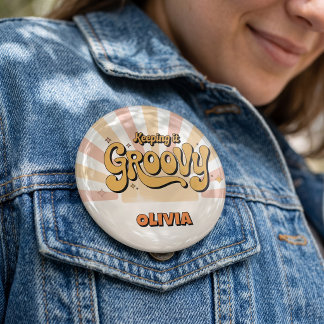Macaron Rond 5 Cm Réunion de famille sur mesure "Ça reste funky"