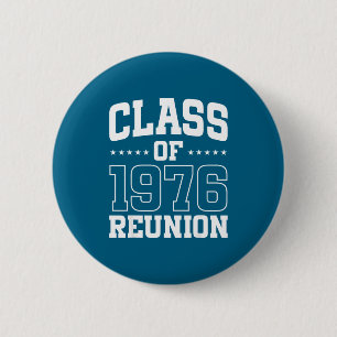 Macaron Rond 5 Cm Réunion des anciens de la promotion 1976 à 50 ans