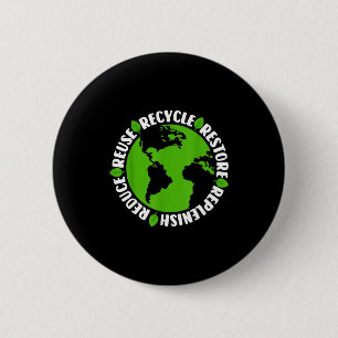 Macaron Rond 5 Cm Réutiliser Recycler Restaurer Reconstituer Réduire