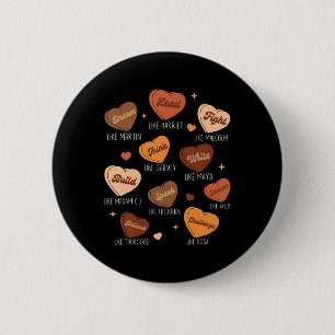 Macaron Rond 5 Cm Rêve du Mois de l'Histoire Noire Comme Martin Diri