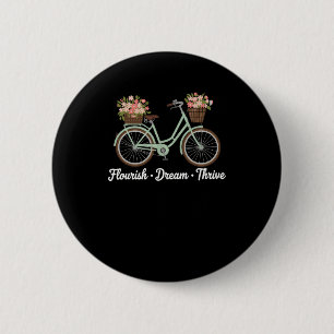 Macaron Rond 5 Cm Rêve fleurie Épouser Vélo floral Trump Res subtil