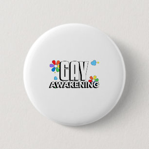 Macaron Rond 5 Cm Réveil gay