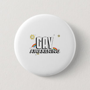 Macaron Rond 5 Cm Réveil gay