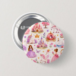 Macaron Rond 5 Cm Rêves de contes de fées