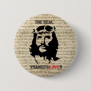 Macaron Rond 5 Cm Révolutionnaire de Jésus-Christ