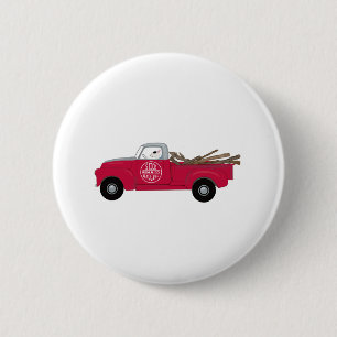 Macaron Rond 5 Cm Rex The TV Terrier Red Truck