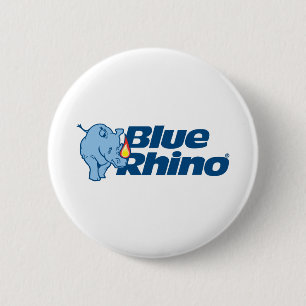 Macaron Rond 5 Cm Rhino bleu
