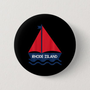 Macaron Rond 5 Cm Rhode Island voilier garçons filles tout-petit