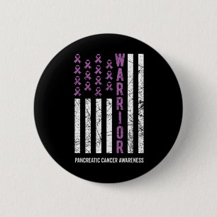 Macaron Rond 5 Cm Ribbon violet guerrier Sensibilisation au cancer p