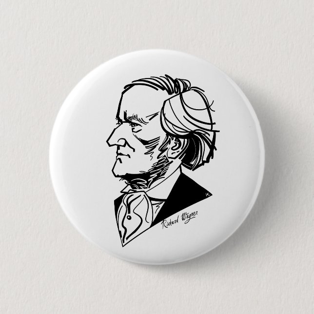Macaron Rond 5 Cm Richard Wagner (Devant)