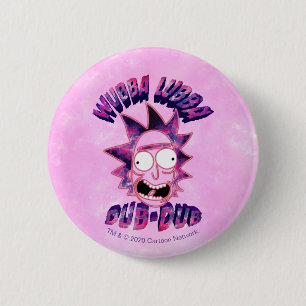 Macaron Rond 5 Cm RICK ET MORTY™   Dub-Dub Lubba Wubba