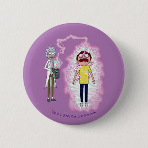 Macaron Rond 5 Cm RICK ET MORTY™  Vous Vivez Avec Les Conséquence