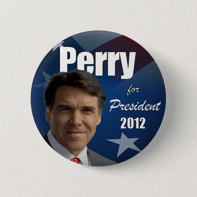 Macaron Rond 5 Cm Rick Perry 2012 (Devant)