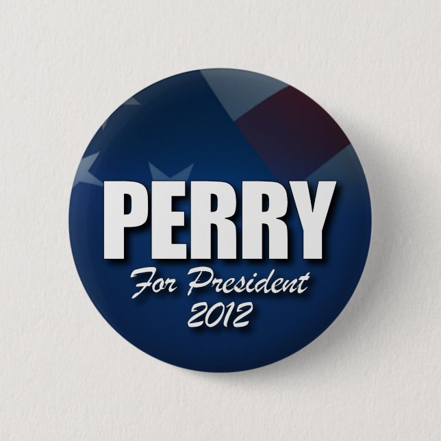 Macaron Rond 5 Cm Rick Perry 2012 (Devant)