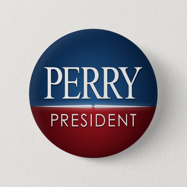 Macaron Rond 5 Cm Rick Perry 2012 (Devant)