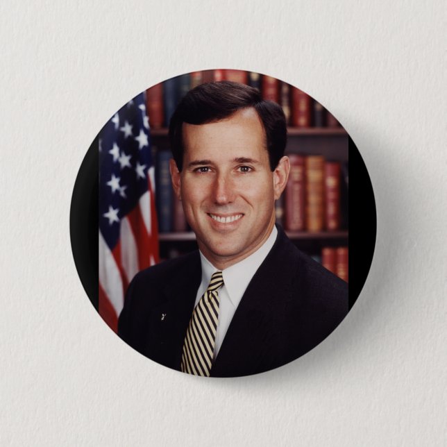Macaron Rond 5 Cm Rick Santorum (Devant)