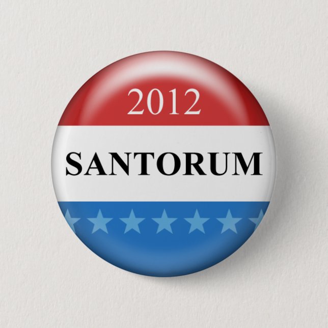 Macaron Rond 5 Cm Rick Santorum 2012 (Devant)