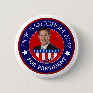 Macaron Rond 5 Cm Rick Santorum à la présidence 2012