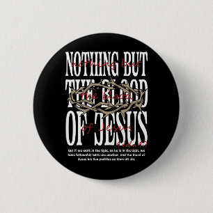 Macaron Rond 5 Cm Rien que le sang de Jésus-Christ Bibe On