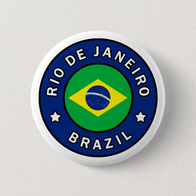 Macaron Rond 5 Cm Rio de Janeiro Brésil (Devant)