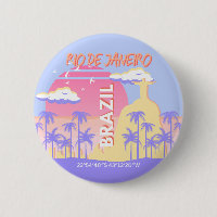 Rio de Janeiro Brésil Travel Art Blue Poster